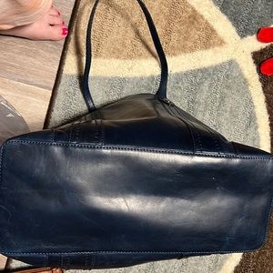 Frye Navy Melissa Tote